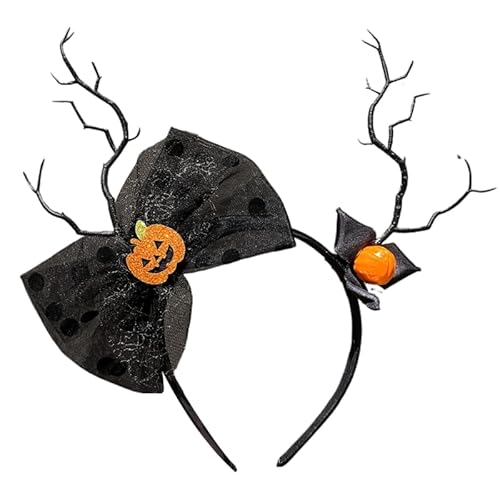 Kinder-Party-Skelett-Stirnband, Halloween-Themenparty, Haarreif, Rollenspiel, Kopfschmuck, dunkle Serie, Halloween-Totenkopf-Haarreif von YIZITU