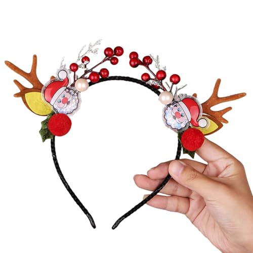 MerryChristmas Dekorationen Vlies Rentier Geweih Haarreif mit Glocken Bühnenauftritte Stirnband Partyzubehör Festliches Haarschmuck Urlaub Thema Stirnband Weihnachten Kostüm Zubehör Party MerryChristmas Dekorationen Vlies Rentier Geweih Haarreif mit Glocken Bühnenauftritte Stirnband Partyzubehör Festliches Haarschmuck Urlaub Thema Stirnband Weihnachten Kostüm Zubehör Party von YIZITU