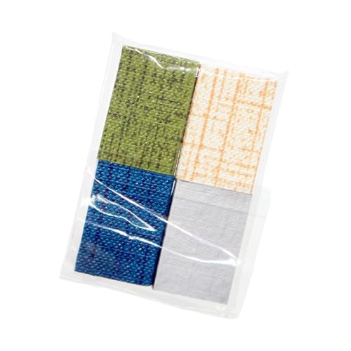 Miniatur-Puppenhäuser, Bücher für Bücherregal-Dekoration und interaktives Rollenspiel, Landschaftszubehör, 4 Stück Miniatur-Puppenhäuser, Bücher für Bücherregal-Dekoration und interaktives Rollenspiel, Landschaftszubehör, 4 Stück von YIZITU