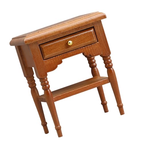 Puppenhäuser Dekoration Zubehör 1:12 Maßstab Puppenhäuser Miniaturmöbel Vintage Minis Holz Nachttisch Geschenke Holz Nachttisch Puppenhäuser Dekoration Zubehör 1:12 Maßstab Puppenhäuser Miniaturmöbel Vintage Minis Holz Nachttisch Geschenke Holz Nachttisch von YIZITU