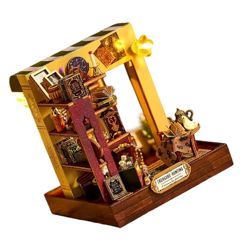 Retro-Stile, beleuchtete Puppenhäuser, Modellprojekt-Kits, Miniatur-Szenen-Kits zum Basteln, mit einfacher Montage, Sammler-Modell-Bastelprojekt Retro-Stile, beleuchtete Puppenhäuser, Modellprojekt-Kits, Miniatur-Szenen-Kits zum Basteln, mit einfacher Montage, Sammler-Modell-Bastelprojekt von YIZITU