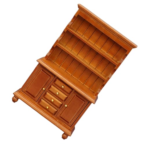Tragbares Miniatur-Bücherregal aus Holz, Waage, Puppenhäuser, Möbel, drei Schichten, Schrankzubehör für Kleinkinder, den täglichen Gebrauch, Spielzeug Tragbares Miniatur-Bücherregal aus Holz, Waage, Puppenhäuser, Möbel, drei Schichten, Schrankzubehör für Kleinkinder, den täglichen Gebrauch, Spielzeug von YIZITU