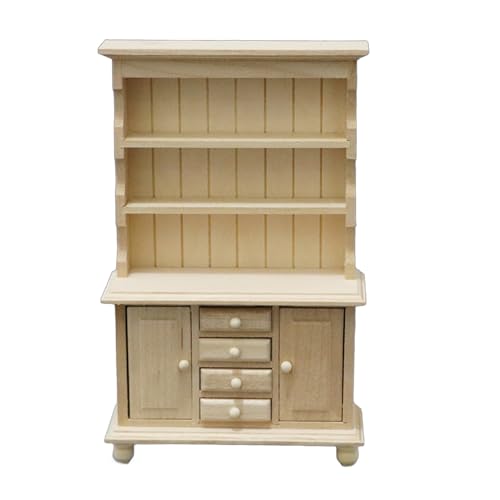 Tragbares Miniatur-Bücherregal aus Holz, Waage, Puppenhäuser, Möbel, drei Schichten, Schrankzubehör für Kleinkinder, den täglichen Gebrauch, Spielzeug Tragbares Miniatur-Bücherregal aus Holz, Waage, Puppenhäuser, Möbel, drei Schichten, Schrankzubehör für Kleinkinder, den täglichen Gebrauch, Spielzeug von YIZITU