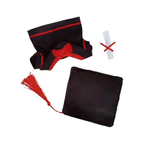 YIZITU 17 cm Puppenkostüm, 3-teilig, akademischer Robe-Hut mit Quasten, Sammlerstück, Outfit für Figuren, Puppen, Akademisches Kostüm YIZITU 17 cm Puppenkostüm, 3-teilig, akademischer Robe-Hut mit Quasten, Sammlerstück, Outfit für Figuren, Puppen, Akademisches Kostüm von YIZITU