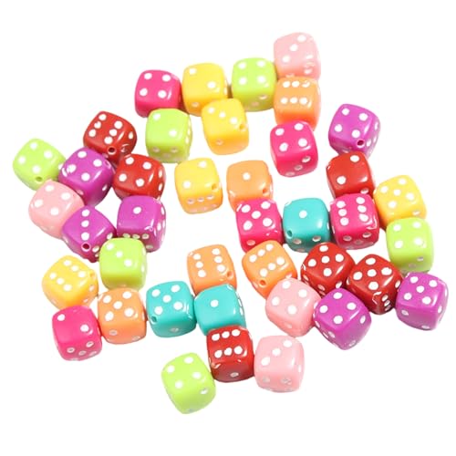 YIZITU 50 PCs Game Ziert Farbenfrohe Losen Abstandshalterperlen Sechs Seiten Mit Rundconers Brettspiel ACESSORES YIZITU 50 PCs Game Ziert Farbenfrohe Losen Abstandshalterperlen Sechs Seiten Mit Rundconers Brettspiel ACESSORES von YIZITU