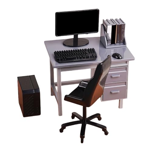 YIZITU Detailliertes kleines Computertischmodell, nachhaltig für künstlerische Displays, realistische Miniatur-Computertisch-Dekorationen YIZITU Detailliertes kleines Computertischmodell, nachhaltig für künstlerische Displays, realistische Miniatur-Computertisch-Dekorationen von YIZITU