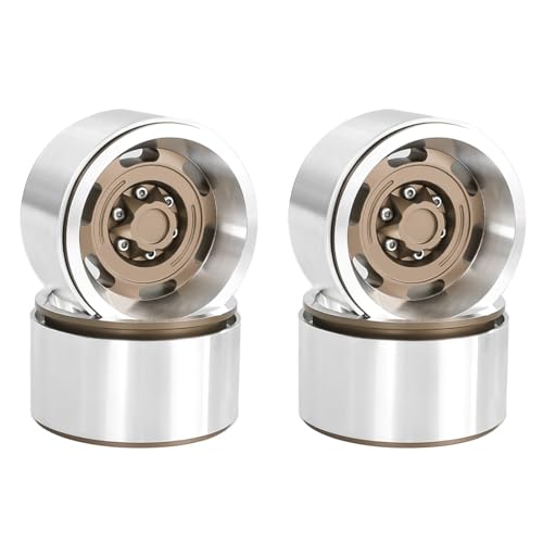 YIZITU Felgen für Auto Spielzeug Fernbedienung Crawler Metall Zubehör für Spielzeug Sammler Beadlock Rad Felgen Beadlock YIZITU Felgen für Auto Spielzeug Fernbedienung Crawler Metall Zubehör für Spielzeug Sammler Beadlock Rad Felgen Beadlock von YIZITU