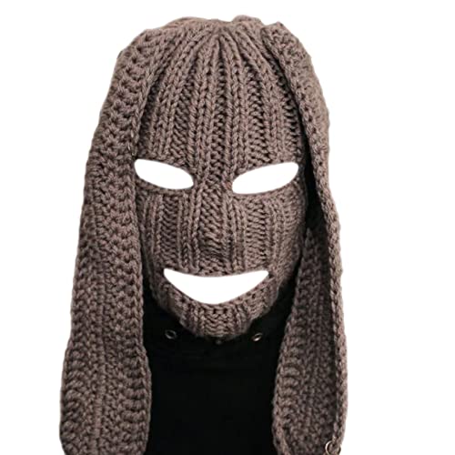 YIZITU Gestrickte Frauen Winter Woolen Caps Cosplay Party Teenager Erwachsene Kind Kopfschmuck von YIZITU