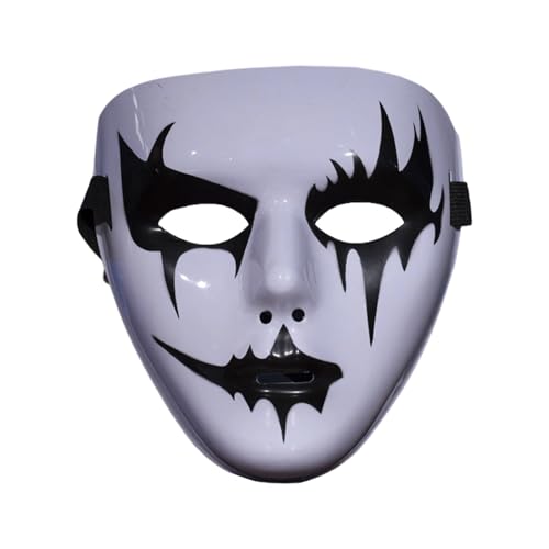 YIZITU Handbemalte Halloween-Maske, Maskerade, Straßentanz, Dämonen, Step-Dance-Maske, für Cosplay, Party, Halloween YIZITU Handbemalte Halloween-Maske, Maskerade, Straßentanz, Dämonen, Step-Dance-Maske, für Cosplay, Party, Halloween von YIZITU