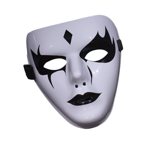 YIZITU Handbemalte Halloween-Maske, Maskerade, Straßentanz, Dämonen, Step-Dance-Maske, für Cosplay, Party, Halloween YIZITU Handbemalte Halloween-Maske, Maskerade, Straßentanz, Dämonen, Step-Dance-Maske, für Cosplay, Party, Halloween von YIZITU