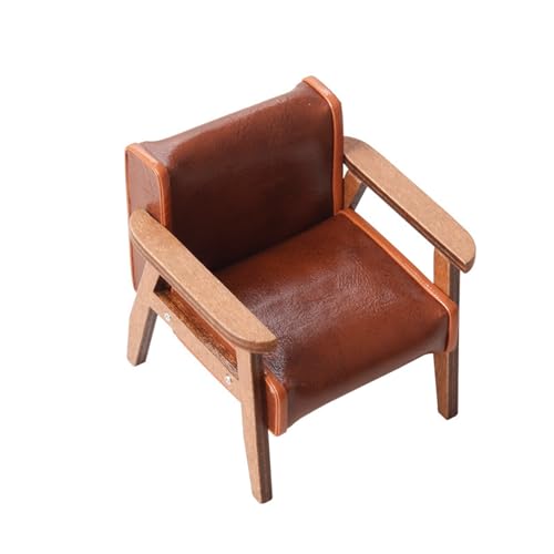 YIZITU Mehrzweckpuppenhäuser Miniaturmöbel Set 1 12 Skala Ledersofa Einzelstuhl Für Wohnzimmerdekoration Kleines Sofa Spielzeug YIZITU Mehrzweckpuppenhäuser Miniaturmöbel Set 1 12 Skala Ledersofa Einzelstuhl Für Wohnzimmerdekoration Kleines Sofa Spielzeug von YIZITU