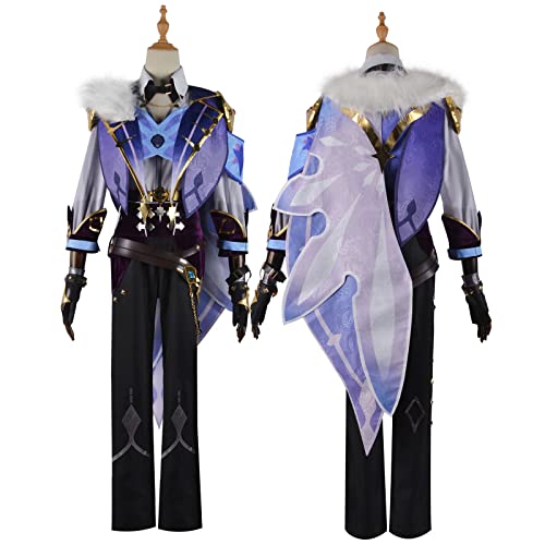 YJCOS Kaeya Alberich Cosplay Kostüm Mantel Jacke Hose Anzug Halloween Outfit Uniform Kleidung Umhang für Männer Frauen von YJCOS