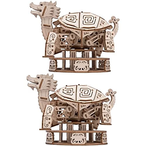 YJHAODM Spielzeuge 3D Puzzle Zusammenbau Drachenschildkröte 3D Puzzle Modell Holzpuzzle Modell Spielzeug Schwierig zu montierendes Spielzeug Neu von YJHAODM