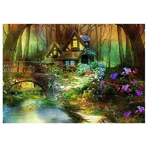 2000 fortgeschrittene Puzzles für Erwachsene, Süßigkeitenhaus geeignet für Erwachsene, Jugendliche und Familien, Halloween, fertige Größe 99 x 70 cm von YJPZZG