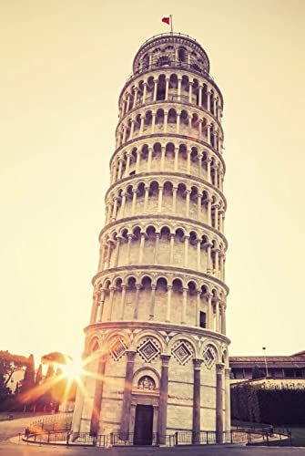 YJPZZG Puzzle 1314 Teile für Erwachsene Turm Anhänger von Pisa Großes Puzzle mit Kunstlandschaften Fertiggröße 75 × 50 cm von YJPZZG