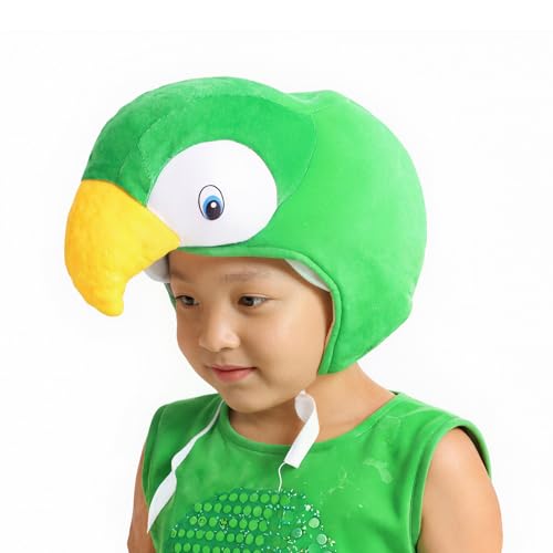 YJZQ Papageienmütze, Plüschmütze, Winter, Partyhut, Papagei, Kostümhut, Tiermütze, für Halloween, Weihnachten, Theater, S, für Kinder YJZQ Papageienmütze, Plüschmütze, Winter, Partyhut, Papagei, Kostümhut, Tiermütze, für Halloween, Weihnachten, Theater, S, für Kinder von YJZQ