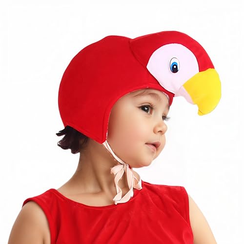 YJZQ Papageienmütze, Plüschmütze, Winter, Partyhut, Papagei, Kostümhut, Tiermütze, für Halloween, Weihnachten, Theater, S, für Kinder YJZQ Papageienmütze, Plüschmütze, Winter, Partyhut, Papagei, Kostümhut, Tiermütze, für Halloween, Weihnachten, Theater, S, für Kinder von YJZQ