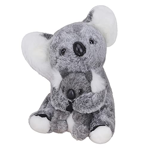 YJZQ Plüschpuppe für Kinder Niedlich Plüschspielzeug mit Baby Kuscheltier Koala Bär Stoffspielzeug Baby Kinder Mädchen von YJZQ