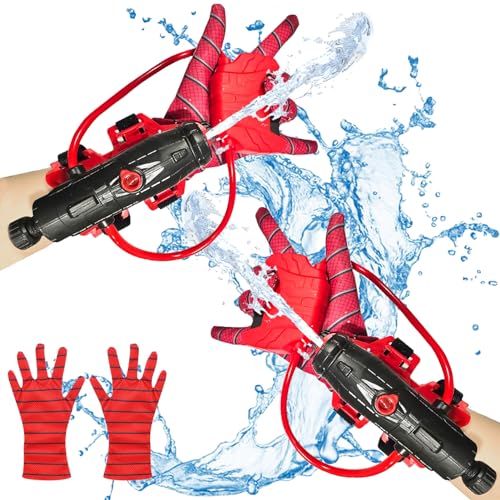 YKHSUAOU 2 Stück Wasserpistole Spielzeug für Kinder Spiderm Web Shooter wasserpistole Kids Spiderm Launcher wasserpistole Spielzeug für Sport,Pools,Strände und Wasserschlachten im Freien von YKHSUAOU