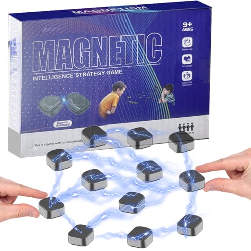 YKHSUAOU Tisch-Magnetspiel,40 Stück Kampfschach Mit Magnetisch,Magnetisches Schachspiel,Pädagogisches Dame-Spiel, Puzzle Checkers Spiel, Tragbares Schachbrett-Party Für Familientreffen von YKHSUAOU