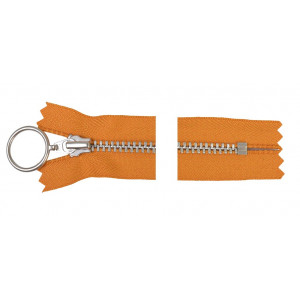 YKK Reißverschluss Aluminium mit Ringzug 25cm 4mm Curry von YKK