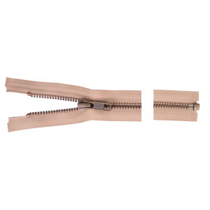 YKK Trennbarer Reißverschluss Antik Messing 40cm 6mm Beige von YKK