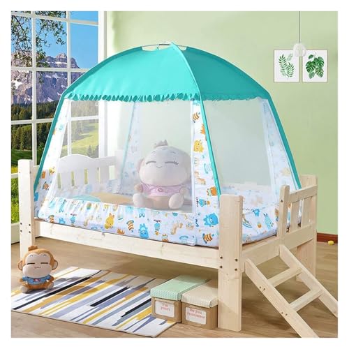 YKMYXZ sensorisches Zelt， Bett Baldachin Pop Up Faltbare Kuppel Net Doppel Tür Netting Vorhang for Indoor Outdoor(Blue Green,70 x 150 x 120cm) von YKMYXZ