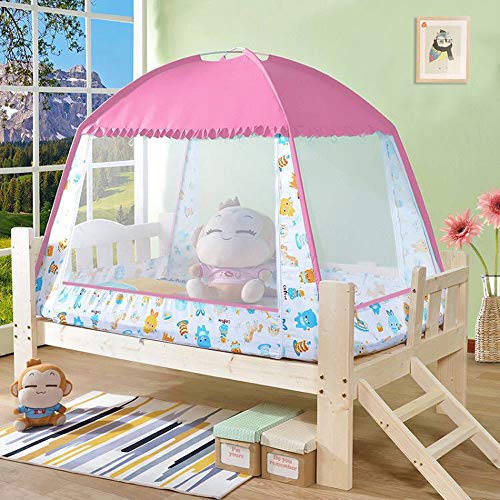 YKMYXZ sensorisches Zelt， Bett Baldachin Pop Up Faltbare Kuppel Net Doppel Tür Netting Vorhang for Indoor Outdoor(Pink,70 x 150 x 120cm) von YKMYXZ