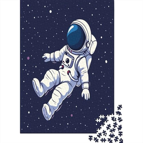 Cartoon Astronaut Puzzle 1000 Teile Erwachsener Kniffel Spaß Für Die Ganze Familie - Abwechslungsreiche 1000 Puzzleteilige Motive Puzzlespiel Erwachsene, Puzzel 1000pcs (75x50cm) von YKSDLFDUI