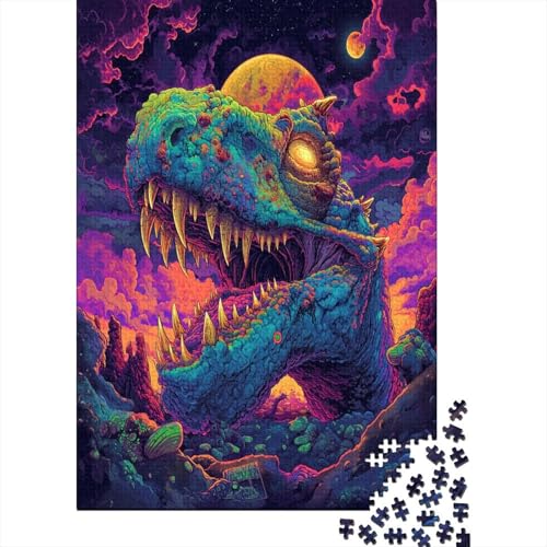 Dinosaurier Puzzle 1000 Teile Erwachsener Kniffel Spaß Für Die Ganze Familie - Abwechslungsreiche 1000 Puzzleteilige Motive Puzzle Erwachsene, Puzzel 1000pcs (75x50cm) von YKSDLFDUI