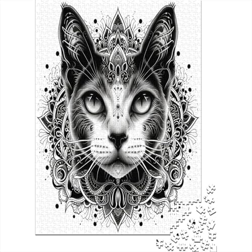 Niedliche Katze 1000 Teile, Impossible Puzzle,GesKükenlichkeitsspiel Für Die Ganze Familie, Erwachsenenpuzzle Ab 14 Jahren Puzzel 1000pcs (75x50cm) von YKSDLFDUI