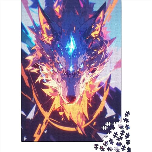 Wolf Puzzle 1000 Teile,Puzzle Für Erwachsene, Impossible Puzzle,Puzzle 1000 Puzzle Home DekoRatteion Puzzle,Erwachsenenpuzzle Puzzel 1000pcs (75x50cm) von YKSDLFDUI