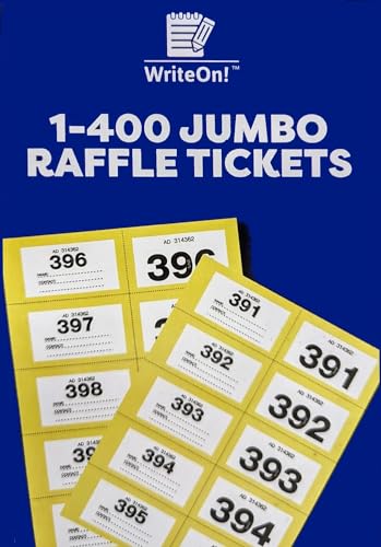 YLAB Tombola-Lose Jumbo Extra Large 1.400 Garderobentickets Gelb von YLAB