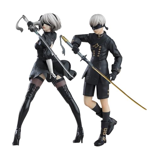 2B & 9S Figur 2pcs Action Model Statue Sammelbare Desktop-Dekoration, Home Schlafzimmer Ornament 2B & 9S Figur 2pcs Action Model Statue Sammelbare Desktop-Dekoration, Home Schlafzimmer Ornament von YLEAFUN