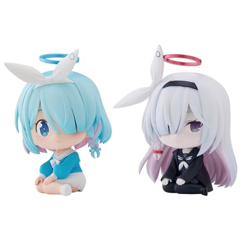 Plana-can 2Pcs Action Figure Anime Sitzende Desktop Figure Set Anime Handgefertigte SammlerstüCke, Geschenk FüR Fans Plana-can 2Pcs Action Figure Anime Sitzende Desktop Figure Set Anime Handgefertigte SammlerstüCke, Geschenk FüR Fans von YLEAFUN