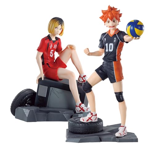 YLEAFUN 2PCS Kozume Kenma und Hinata Shoyo Figur Modell Anime Charakter Figurine PVC Statue Sammlung Desktop Dekoration von YLEAFUN