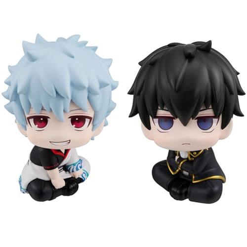 YLEAFUN 2PCS Sakata Gintoki/Hijikata Toushirou Figur 10cm Anime Großer Kopf Sitzposition, Cute Anime Mini Figure Statue Model, Anime-Geschenk, Desktop Dekorationen, Gifts for Fans YLEAFUN 2PCS Sakata Gintoki/Hijikata Toushirou Figur 10cm Anime Großer Kopf Sitzposition, Cute Anime Mini Figure Statue Model, Anime-Geschenk, Desktop Dekorationen, Gifts for Fans von YLEAFUN