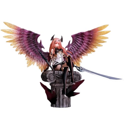 YLEAFUN Anime Dark Angel Olivia Figur Statue Sitzende Pose Actionfgur Skulptur 27.5cm Desktop Ornamente Sammlerstück Modell Geschenke für Fans, Abnehmbares Zubehör von YLEAFUN