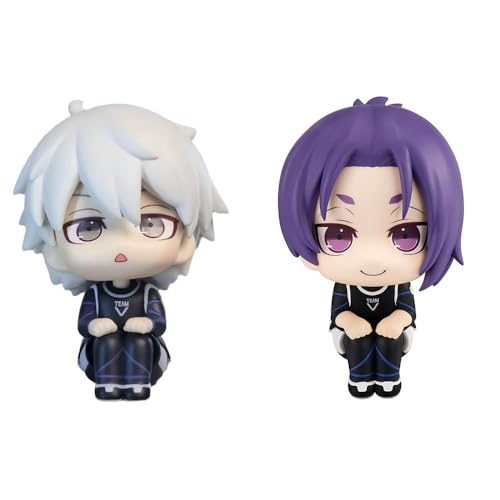 YLEAFUN Anime Figuren Nagi Seishiro REO Mikage Figur Statue Sitzende PVC Modell Niedliche Desktop Dekoration Skulptur Sammlung, 2Stücke von YLEAFUN