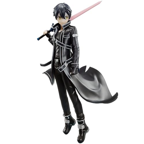 YLEAFUN Anime Kirigaya Kazuto Figur Statue 17cm Manga Charakter Modell Kirito Stehend Actionfiguren Sammlung Desktop Dekoration von YLEAFUN