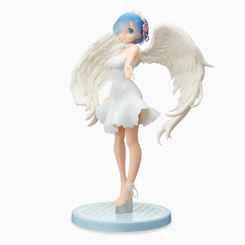 YLEAFUN Anime Re:0 Remtu Anime Charakter Engel in Weiß Rem-Modell PVC 21,5 cm Tischdekoration, Geschenk für Anime Fans YLEAFUN Anime Re:0 Remtu Anime Charakter Engel in Weiß Rem-Modell PVC 21,5 cm Tischdekoration, Geschenk für Anime Fans von YLEAFUN