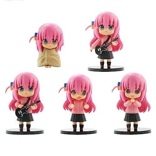 YLEAFUN Goto Hitori Figur Anime Mini Figuren Set Yamada Ryo/Ijichi Nijika/Kita Ikuyo Actionfigur Modell 10CM Heim Dekoration Geschenke 5PCS von YLEAFUN