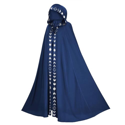 YLEAFUN Halloween Kapuzenumhang Cos-KostüM Mittelalterlicher Aufdruck Cape Stil Karneval Cosplay KostüM YLEAFUN Halloween Kapuzenumhang Cos-KostüM Mittelalterlicher Aufdruck Cape Stil Karneval Cosplay KostüM von YLEAFUN