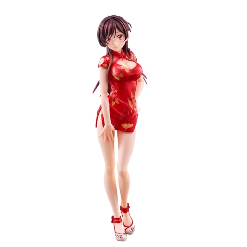 YLEAFUN Ichinose Chizuru Figur Anime PVC Statue Cheongsam Girls Actionfigur 24cm Charakter Modell Desktop Dekoration Sammlung von YLEAFUN