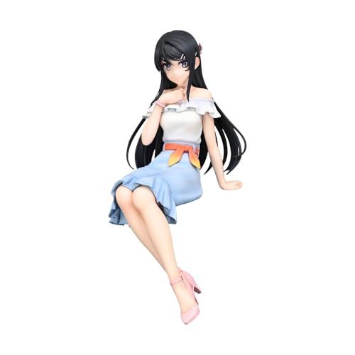 YLEAFUN Mai Figur Anime Girl Sitting Figure Charakter Modell Sammlerstücke Spielzeugfiguren 15cm Cartoon Statue Auto Desktop Dekoration von YLEAFUN