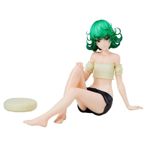 YLEAFUN Tatsumaki Figur Anime Sitzende Figuren 10cm Tatsumaki Actionfigur Statue Sammlerstücke Modell Peripheriegeschenke Desktop Dekoration von YLEAFUN