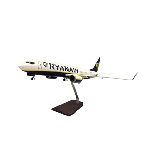 Metallflugzeugmodell Druckguss 1:85 Für 737-Flugzeugmodell Ryanair B737-800-Flugzeugmodell Druckguss-Harzflugzeug Statische Anzeige Flugzeugmodell Sammeln Oder Verschenken(No Light) von YLQERZ