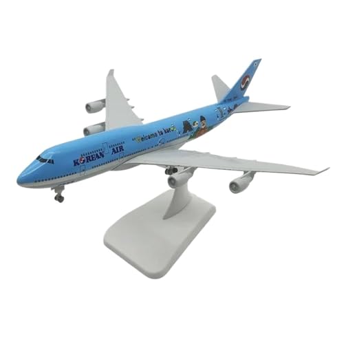 Metallflugzeugmodell Druckguss 20 cm Für B747 Airlines Korean Air Airliner Miniatur Flugzeug Replik Sammlerstück Diecast Flugzeug Display Flugzeug Modell Sammeln Oder Verschenken von YLQERZ