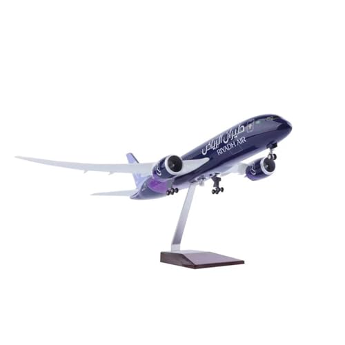 Metallflugzeugmodell Druckguss 43 cm Für Boeing 787-Flugzeugmodelle Jetliner Riyadh Air B787-Modellflugzeugsammlung Statisches Display-Flugzeugmodell Sammeln Oder Verschenken(No Light) von YLQERZ