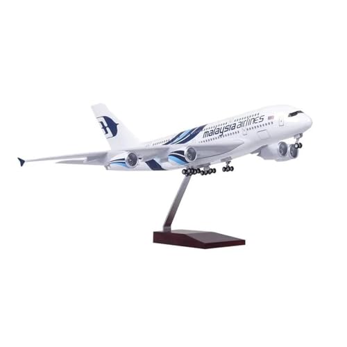 Metallflugzeugmodell Druckguss 46 cm Für Malaysia 380 LED Flugzeug Airbus A380 Leichtflugzeug Modell Spielzeug Flugzeug Harz Modell Sammeln Flugzeuge Sammeln Oder Verschenken(No lamp) von YLQERZ